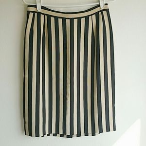 Salvatore Ferragamo Striped Pencil Skirt